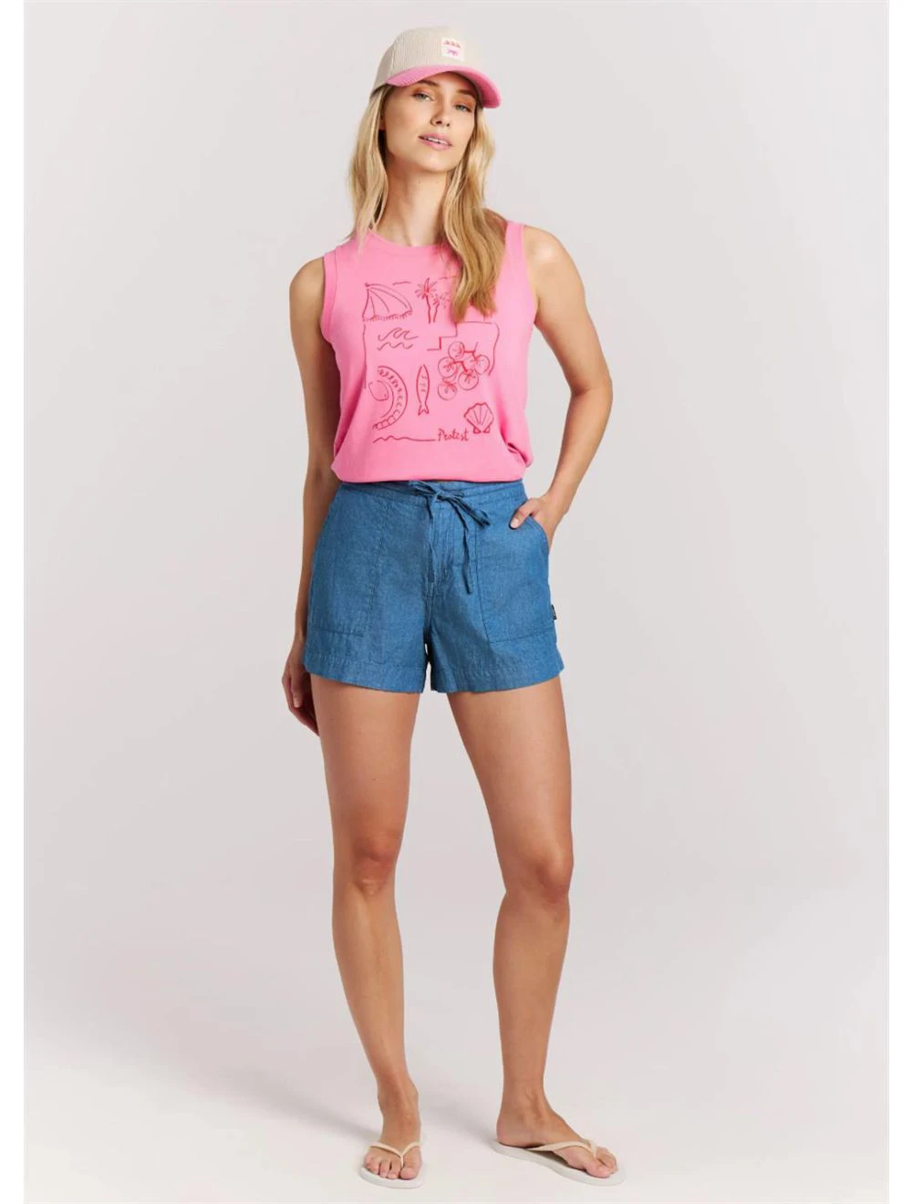 That is a Shorts Protest PRTDays Shorts Sky Denim Sky Denim