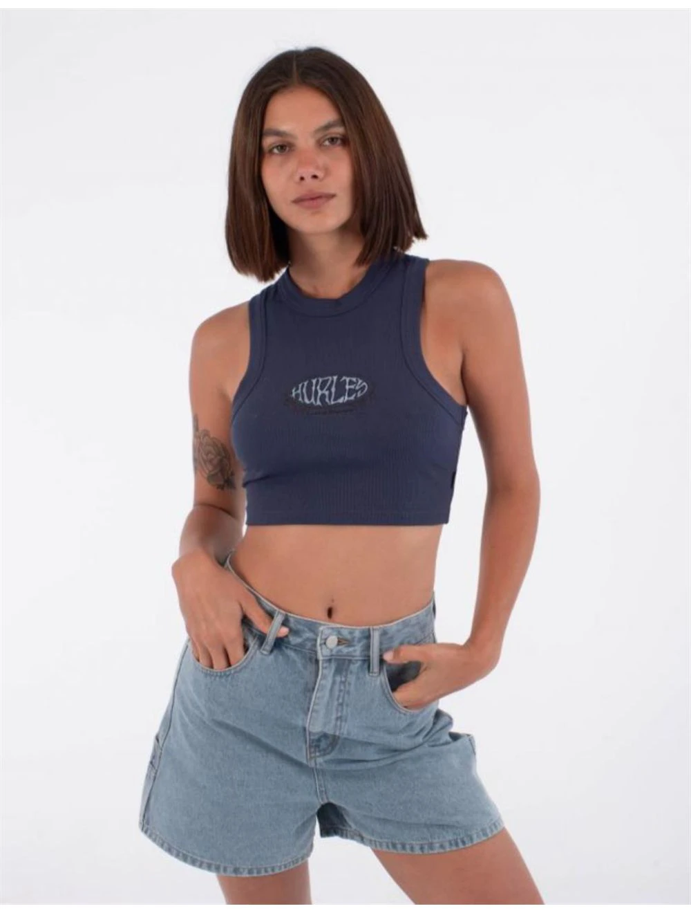 That is a Top; Shirt Hurley W Tank Ribbed Urban Tide Vintage Iris Vintage Iris