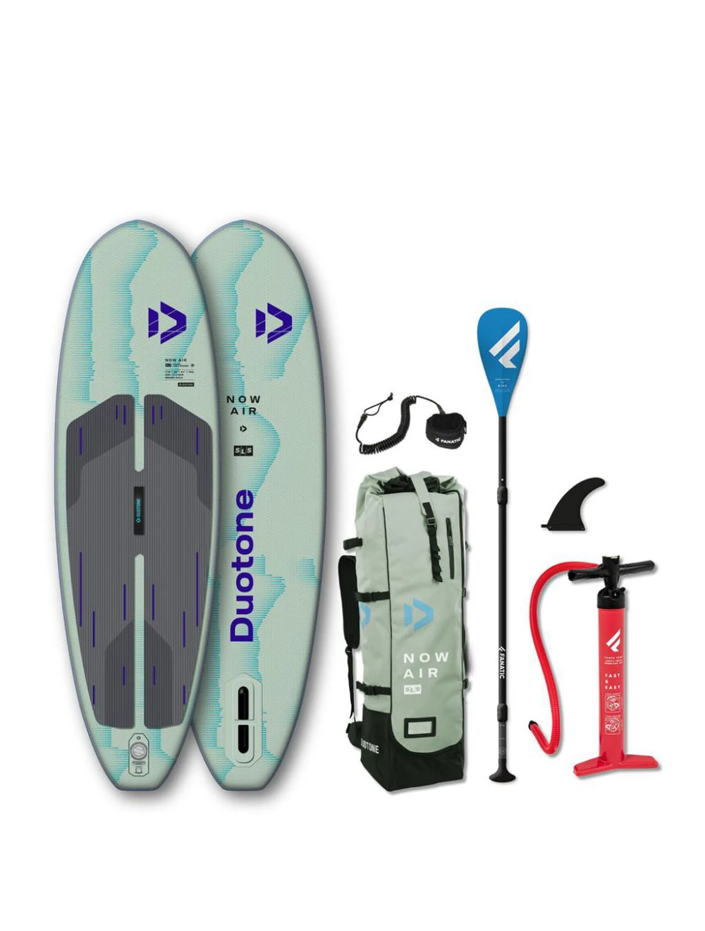 That is a Inflateable Standuppaddelboard;SUP Duotone / Fanatic iSUP Package Now Air SLS