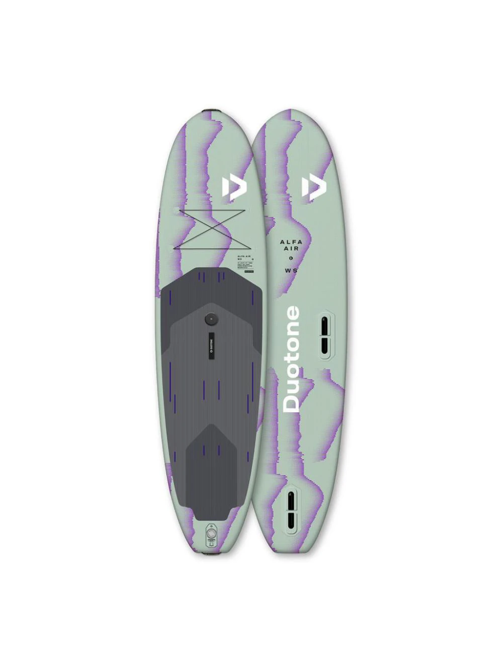 That is a Inflateable Standuppaddelboard;SUP Duotone / Fanatic iSUP Alfa WS Air