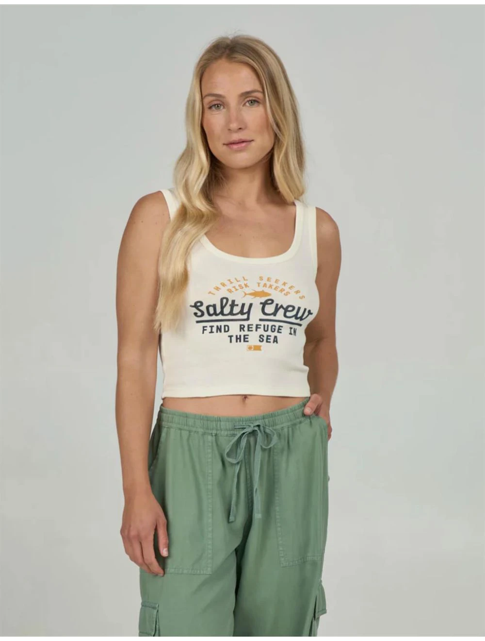 That is a Tanktop Salty Crew Unscripted Tank Off White Off White