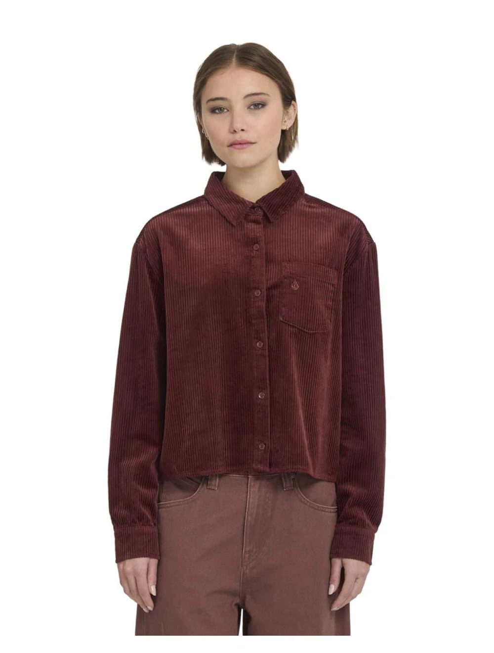 That is a shirt Volcom Weellow Cord Shirt Brick Brick