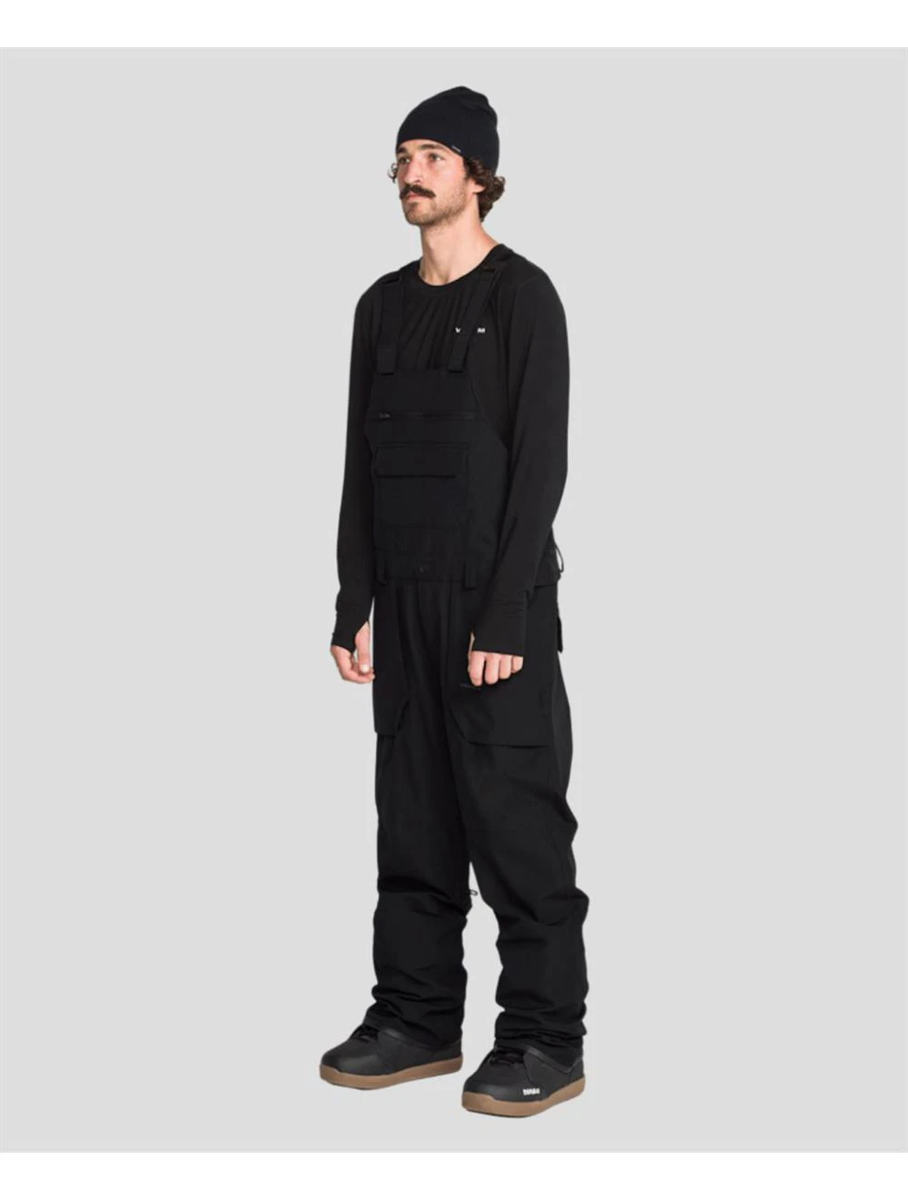 That is a Snowboard Pants; Ski Pants; Volcom Roan BIB Overall Black