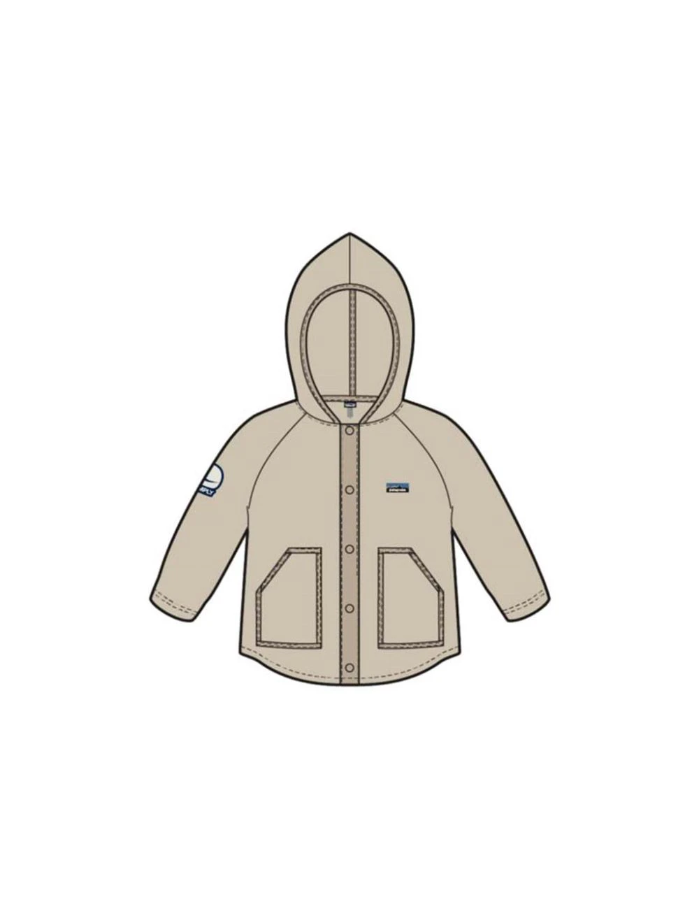 That is a Fleece Pullover Patagonia Baby Retro Pile Jacket Live Simply Whale Patch: Dark Natural Live Simply Whale Patch: Dark Natural