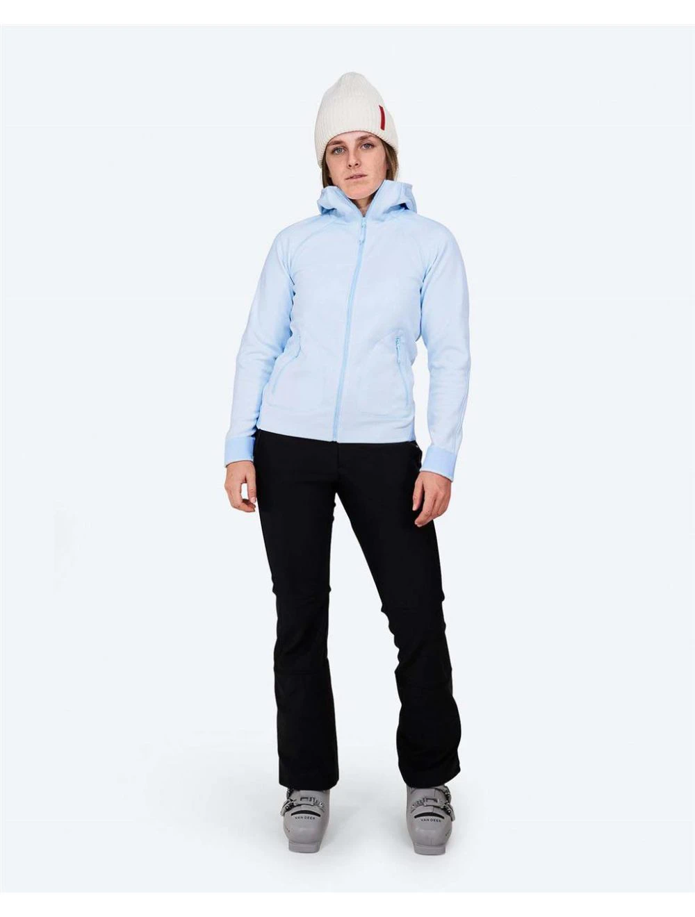 That is a Layering The Mountain Studio M-2 W Tech Fleece Hood Ice Water