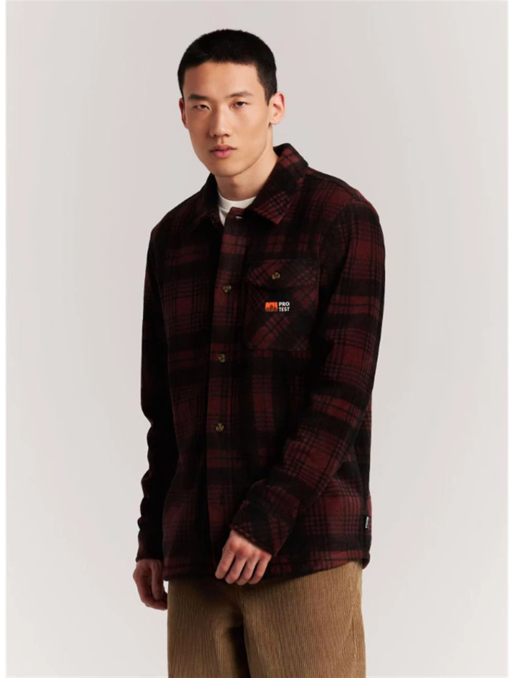 That is a Shirt Protest PRTJacob Outdoor Shirt Pecanred Pecanred