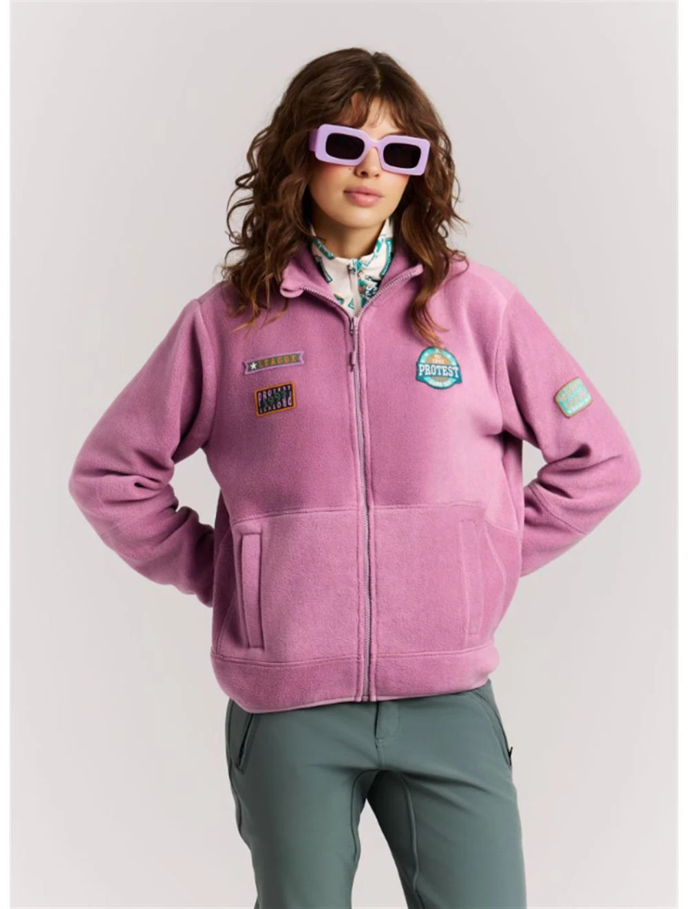 That is a Sweater Protest PRTListon Full Zip Top Valerianlilac Valerianlilac