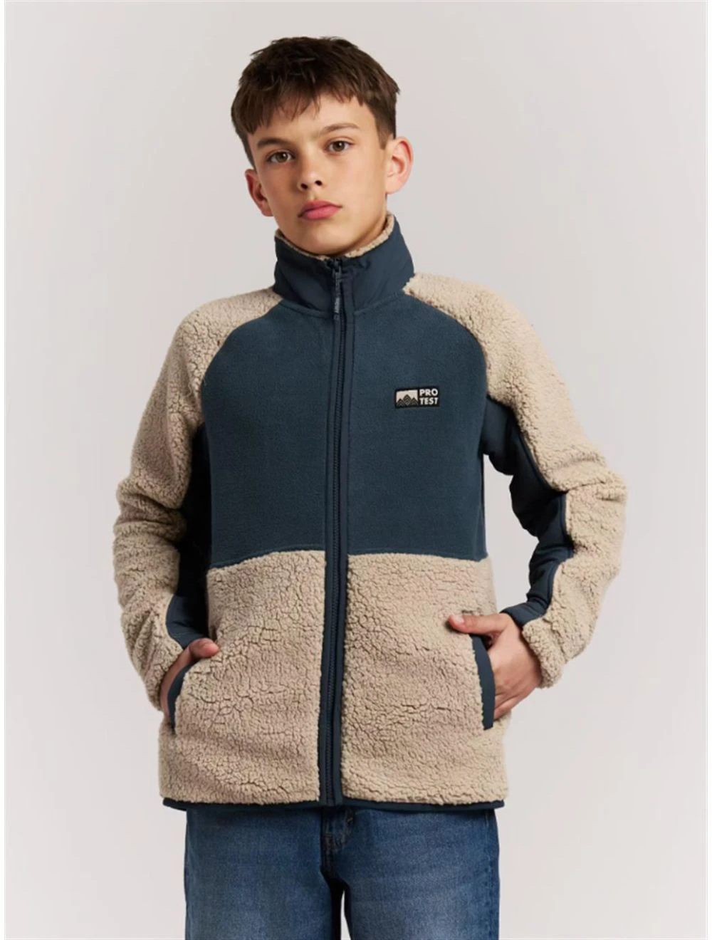 That is a Teddy Fleece Protest PRTLuc JR Full Zip Top Twilight Navy Twilight Navy