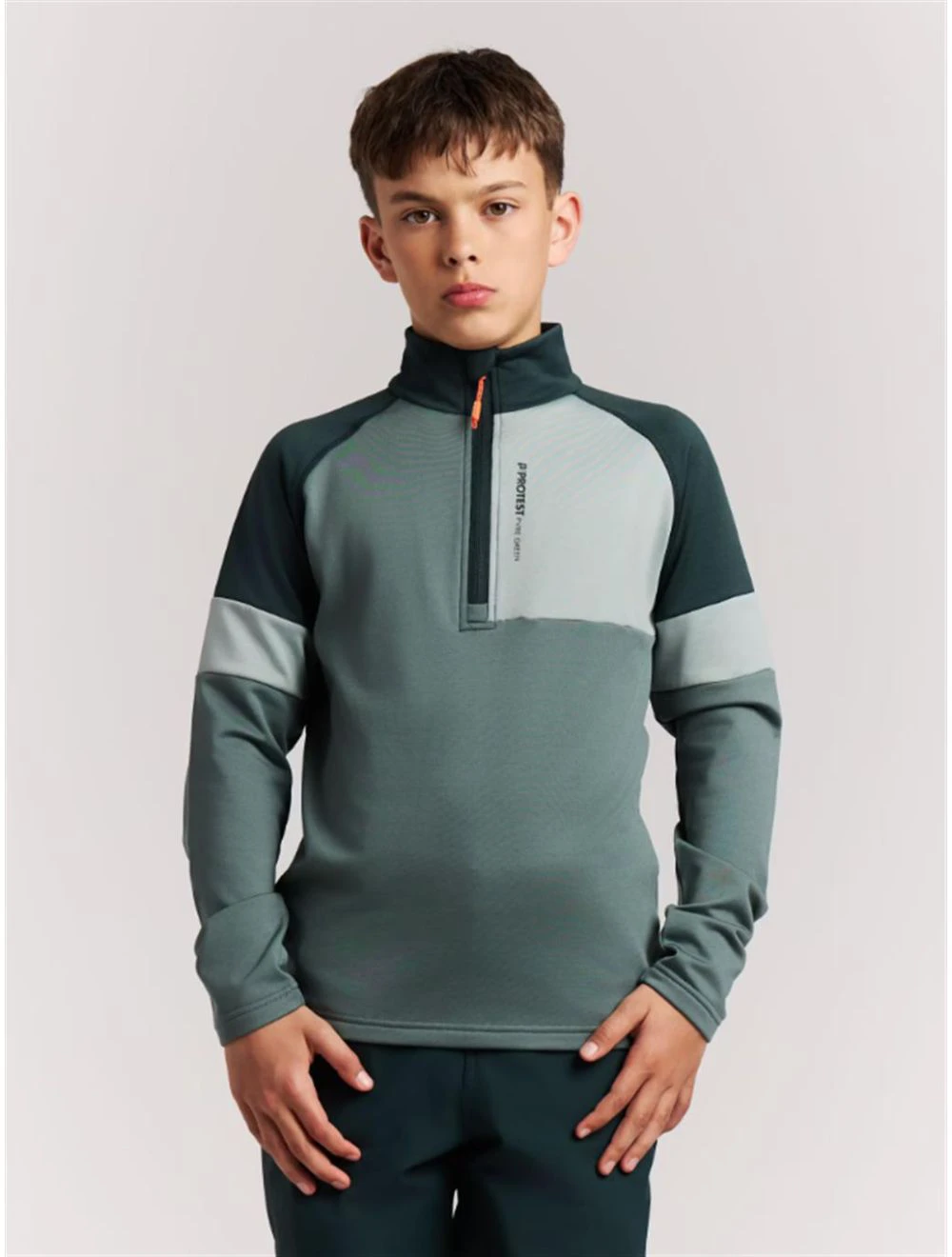 That is a Fleece Protest PRTJohnson JR ¼ Zip Active Top Evergreen Evergreen