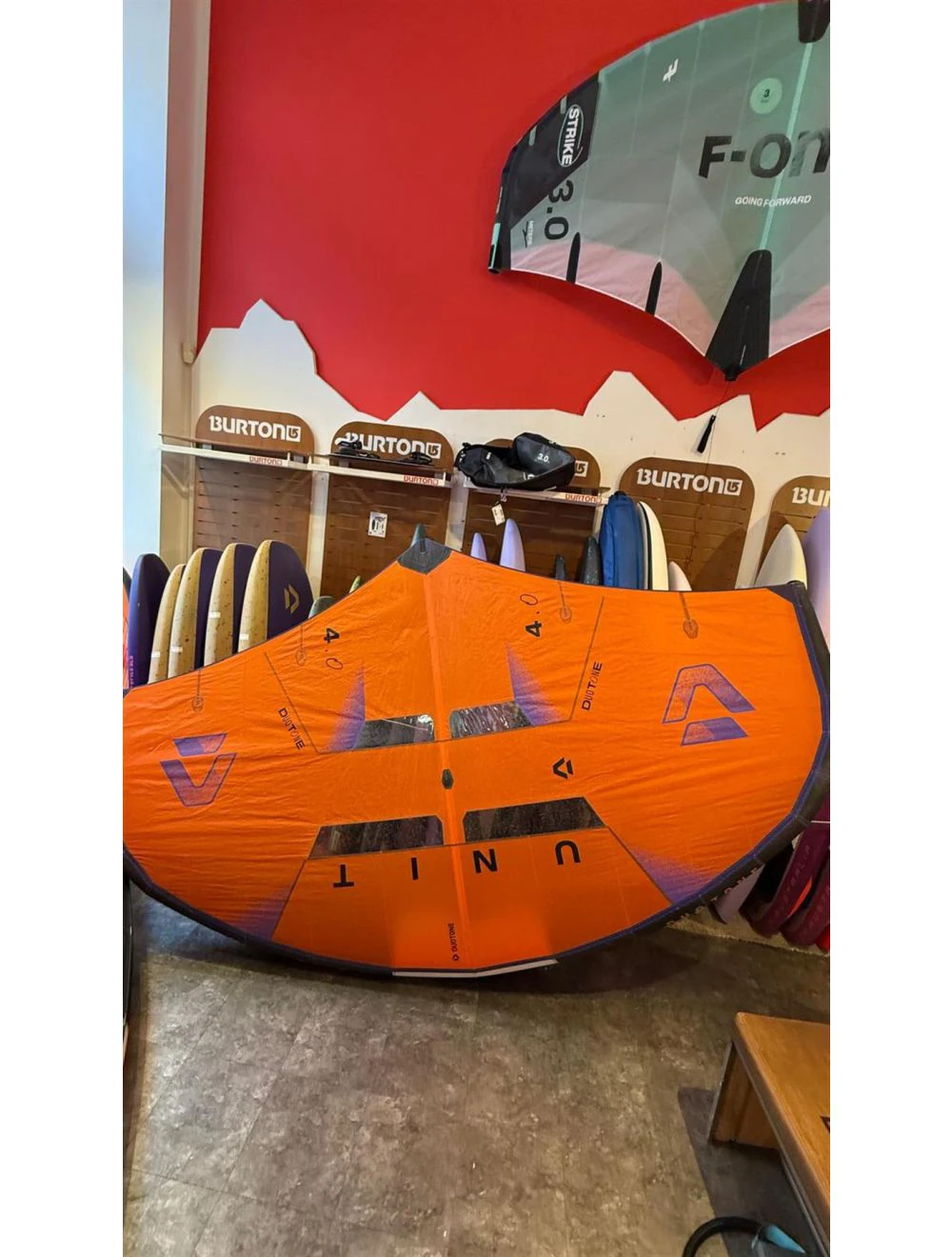 That is a Foilwing; Wing; Duotone TESTWING Unit 2026 4.0 bright-orange bright-orange