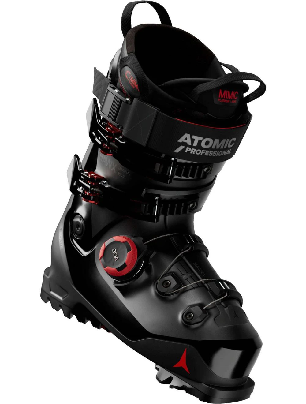 That is a Skiboots Atomic Hawx Magna 130 S 26/27 black red