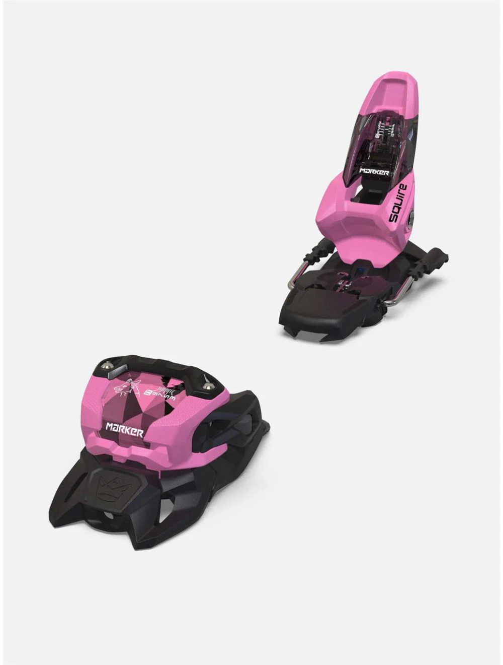 That is a Skibindings; Marker Squire 11 26/27 rose/black rose/black