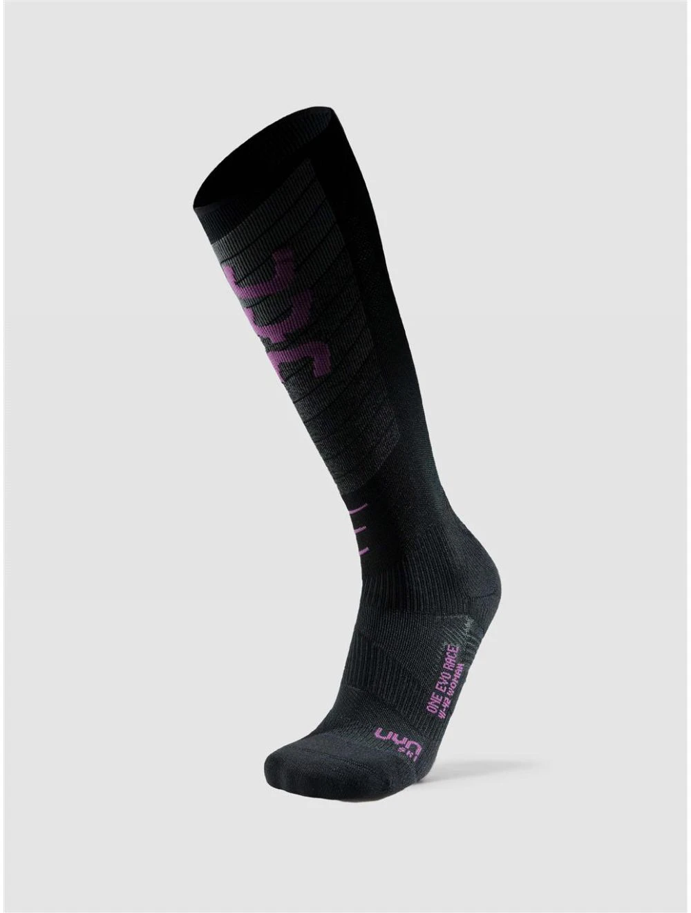 That is a Skisocks;Snowboardsocks;Socken;Wintersport UYN Woman Ski Evo Race One Socks Grey/Pink Grey/Pink