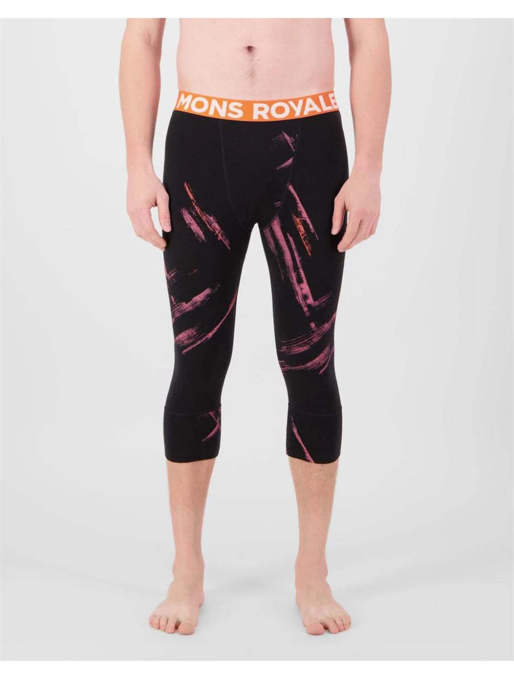 That is a First Layer Mons Royale Mens Cascade Merino Base Layer 3/4 Legging airbrush airbrush