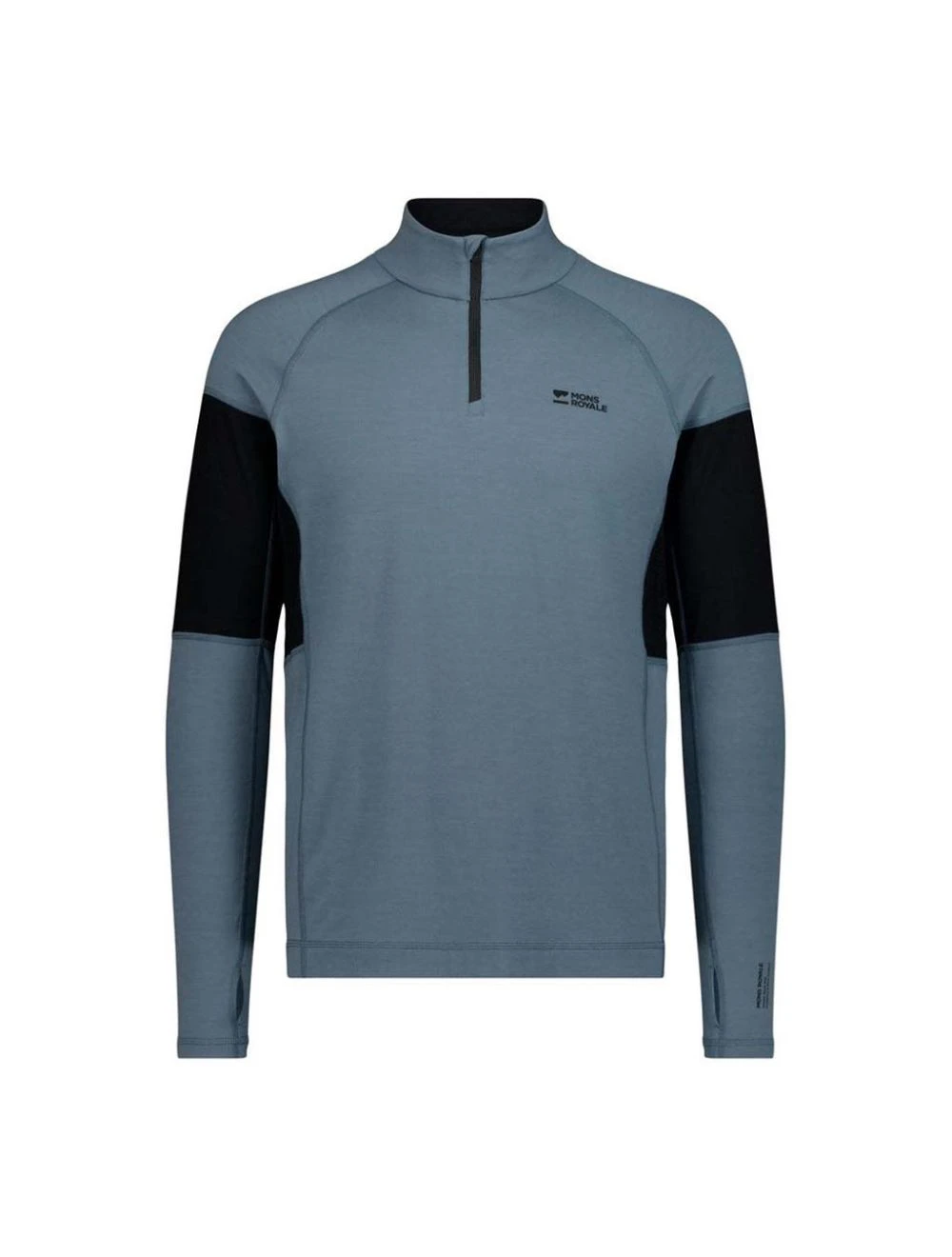 That is a Merino Shirt Mons Royale Mens Olympus Merino Base Layer Long Sleeve goblin blue/black goblin blue/black
