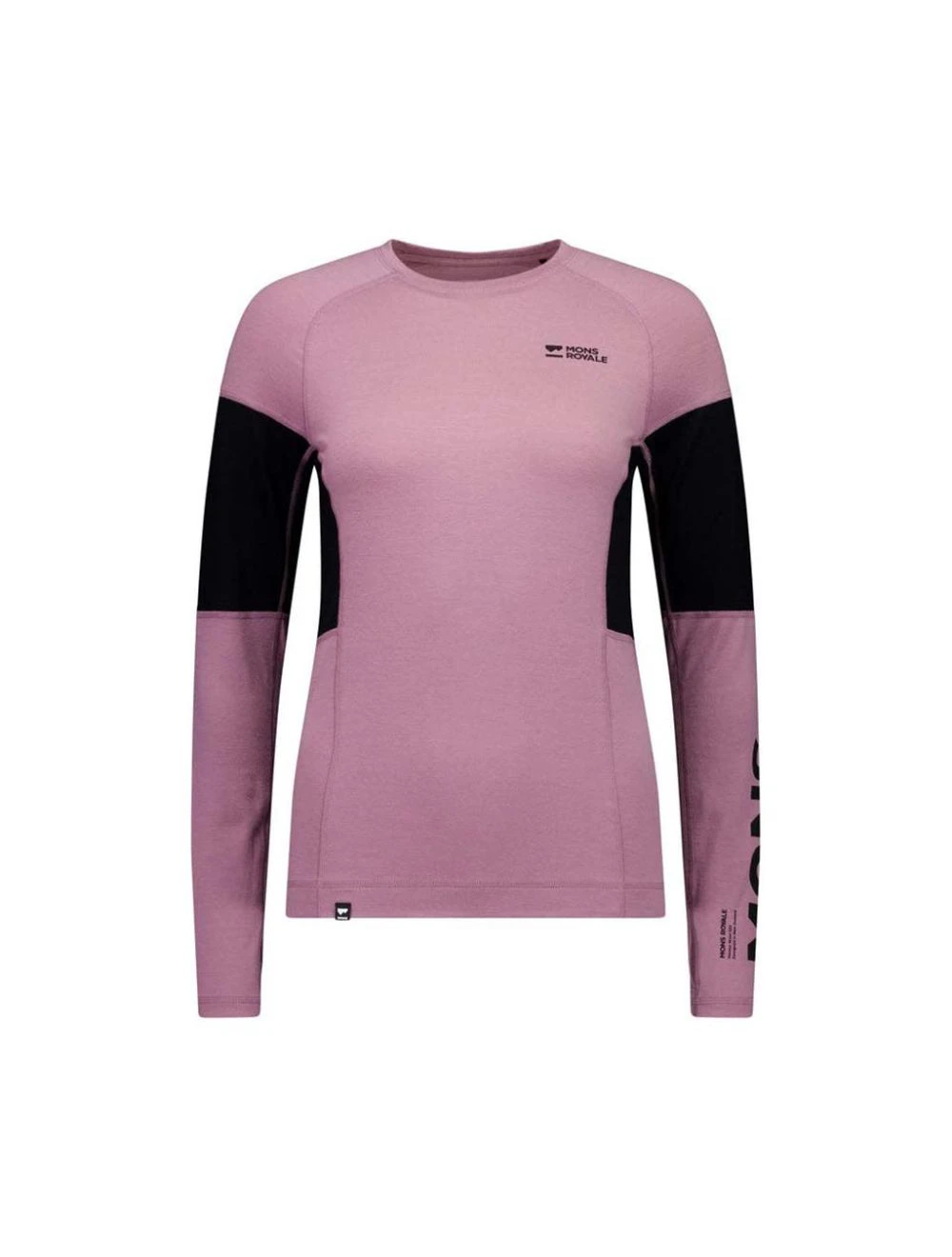 That is a First Layer Mons Royale Womens Olympus Merino Base Layer Long Sleeve sierra pink/black sierra pink/black