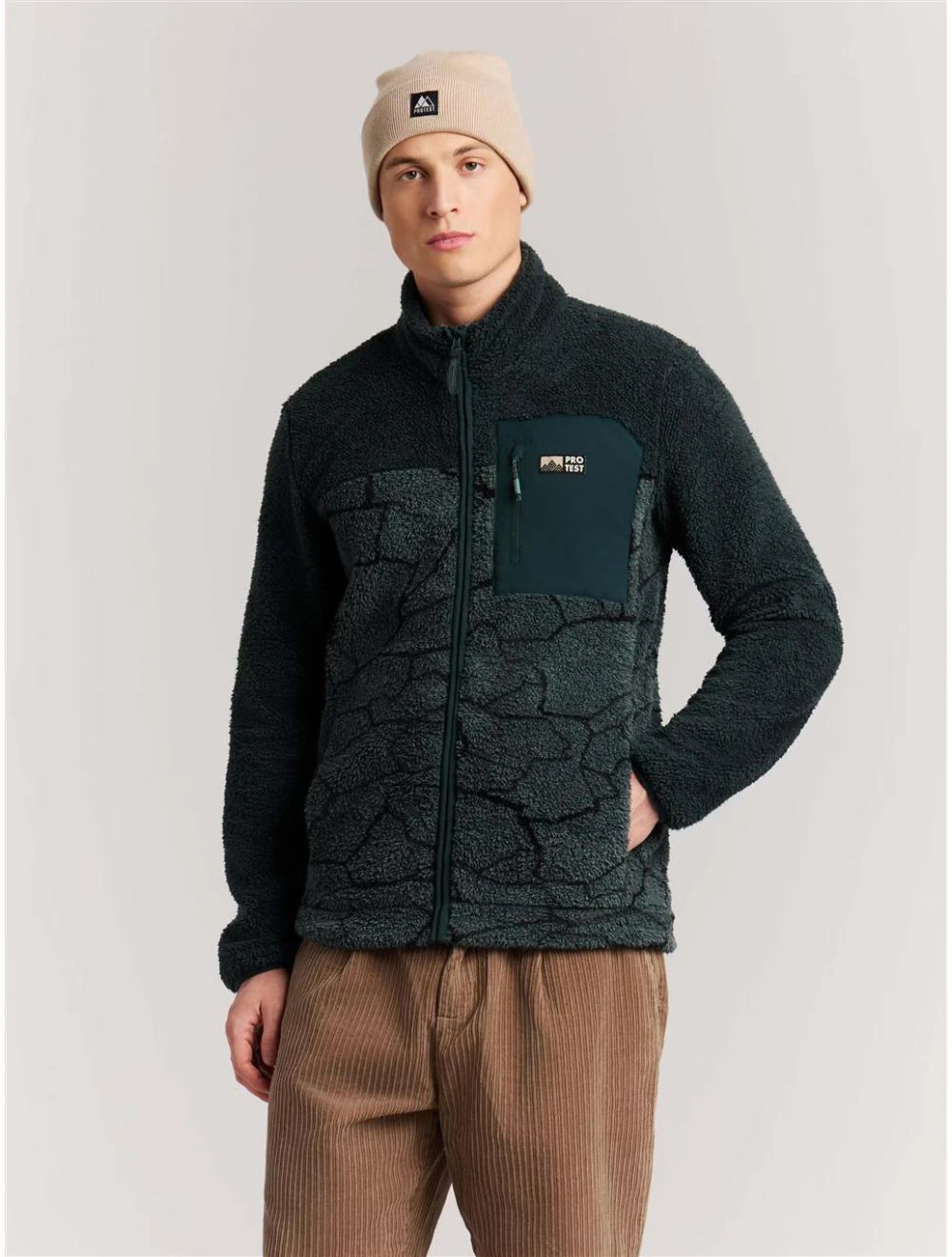 That is a Fleece Pullover Protest PRTLegacy Outdoor Full Zip Top Evergreen Evergreen