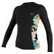 O'Neill Wms Side Print L/S Rash Guard