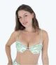 That is a Bikini Hurley Mikonos Tab Underwire Top mineral green
