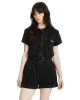 That is a Playsuit; Jumpsuit Volcom Asphalt Romper black marble wash