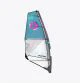 That is a Windsurfingsail;Sail Duotone Super Hero D/Lab 2026 c12 turquoise white c12 turquoise white