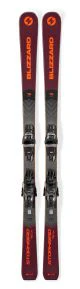 That is a Skis; Blizzard Stormbird 76 CA + TPC11 Demo burgundy anthracite