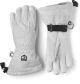 That is a Skigloves;Snowboard.gloves Hestra Heli Ski female - 5 finger pale grey off white