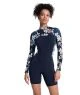 That is a Wetsuit; Surfsuit Roxy 2.0 Swell Natural FZ LS Spring Flower Flower
