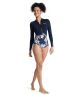 That is a Wetsuit; Surfsuit Roxy 1.0 Swell Natural FZ LS Bikini Flower Flower