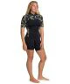 That is a Wetsuit; Surfsuit Roxy 2.0 Swell Natural BZ SS Spring Black Floral Black Floral