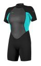 That is a Wetsuit; Surfsuit O'Neill Wms Reactor-2 2mm Back Zip S/S Spring BLK/LTAQUA BLK/LTAQUA