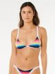That is a Bikini Tops Rip Curl Surf Stripe Fixed Tri Dark Navy Dark Navy