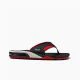 That is a Sandals; Flip Flops Reef Fanning Pregame Black/Red Black/Red