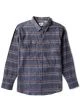 That is a Shirt Vissla Central Coast Eco LS Flannel Navy Heather Navy Heather