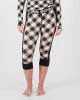 That is a First Layer Mons Royale Womens Cascade Merino Base Layer 3/4 Legging check/black check/black